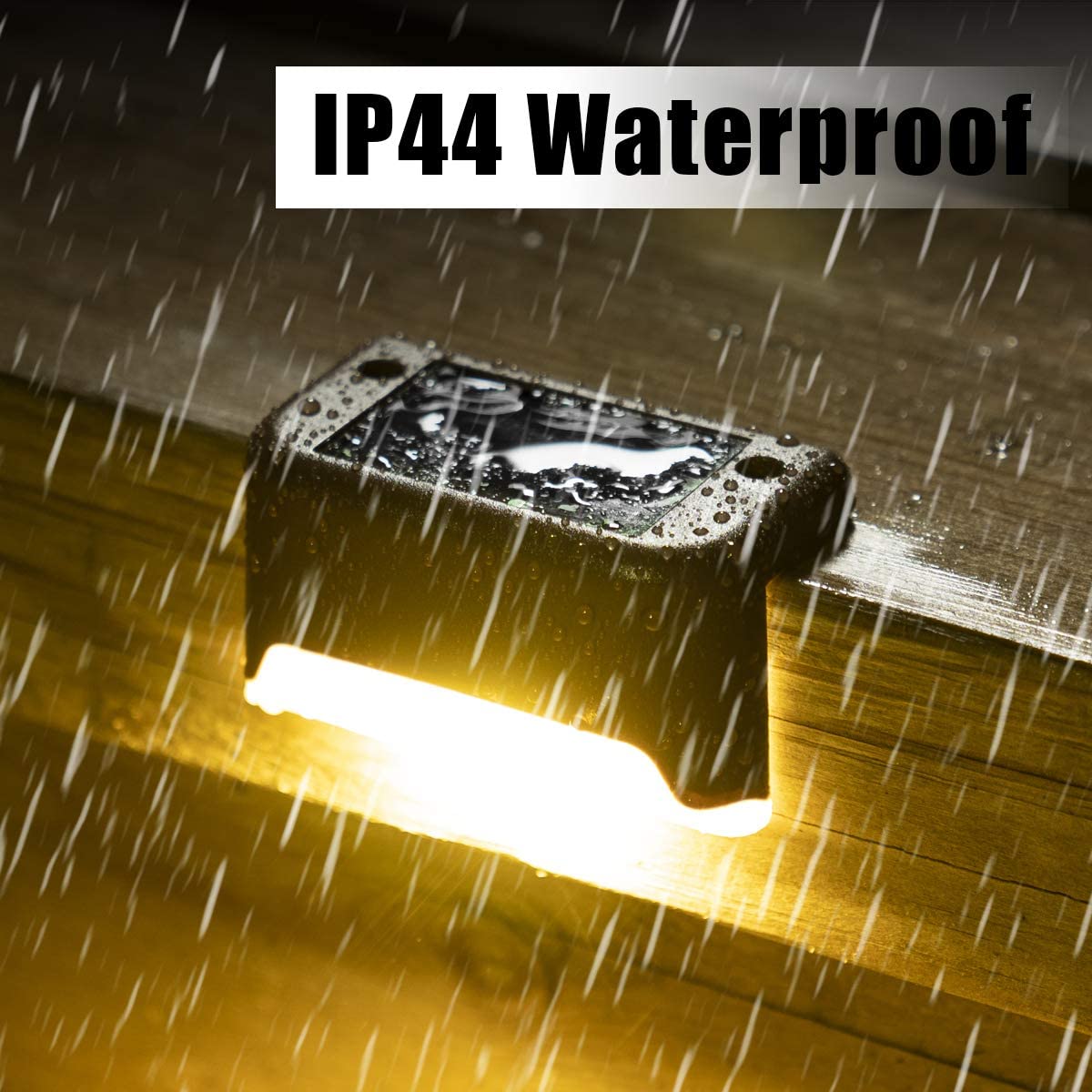 Solar Fence Lights - 1led warm (4pc)