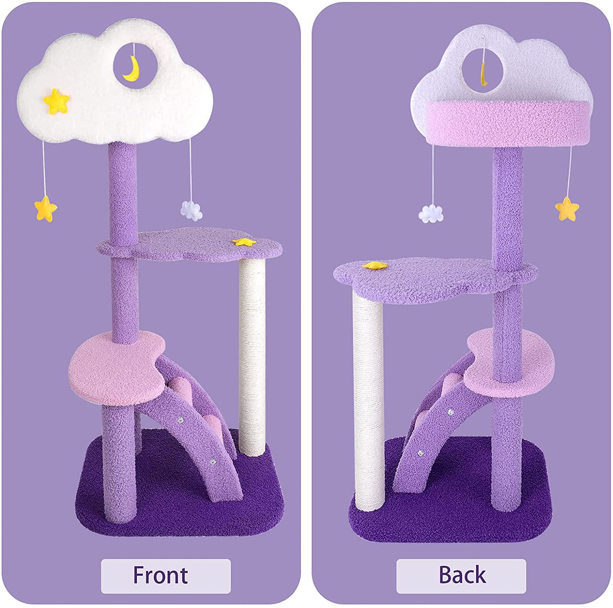Cat Tree Kitten Furniture Condo Scratching Post Scratcher Multi-Level Cloud 108cm