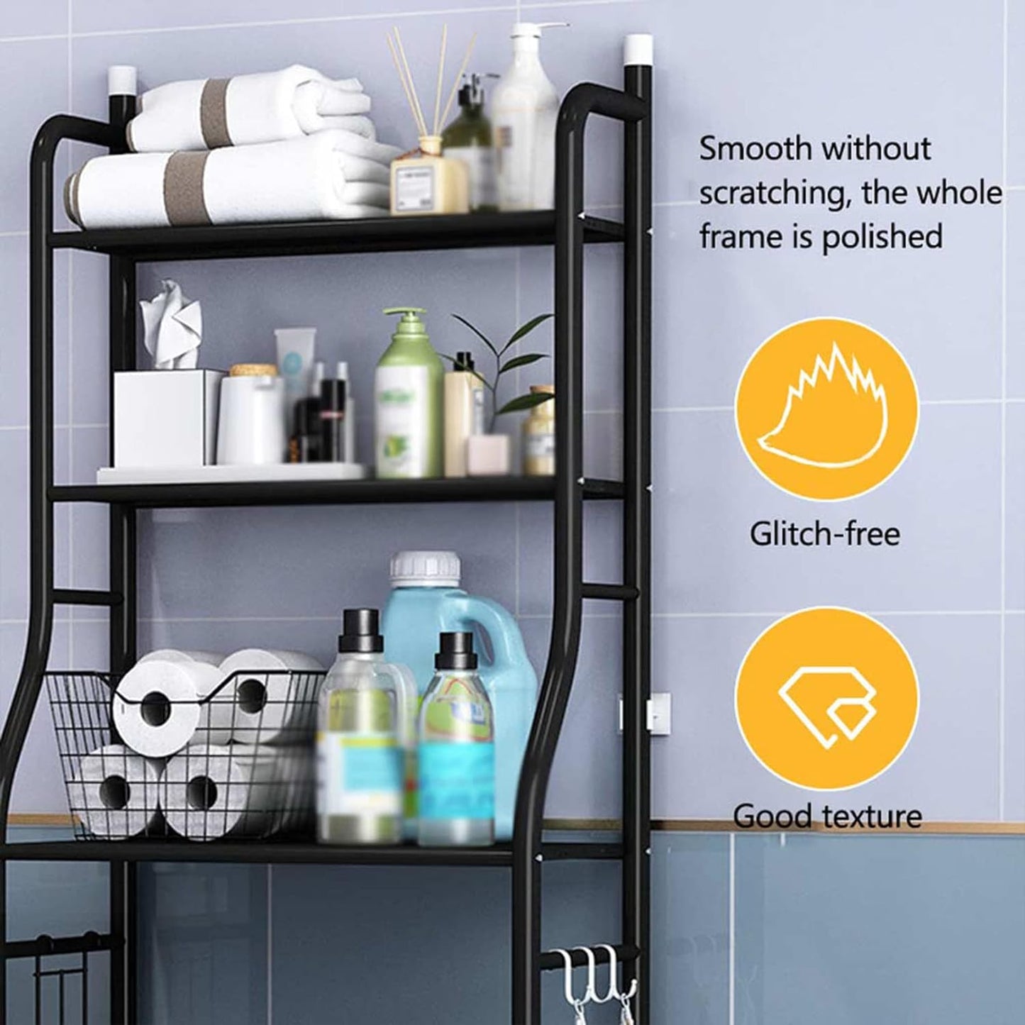 3 Tier Over Washing Machine Storage Rack