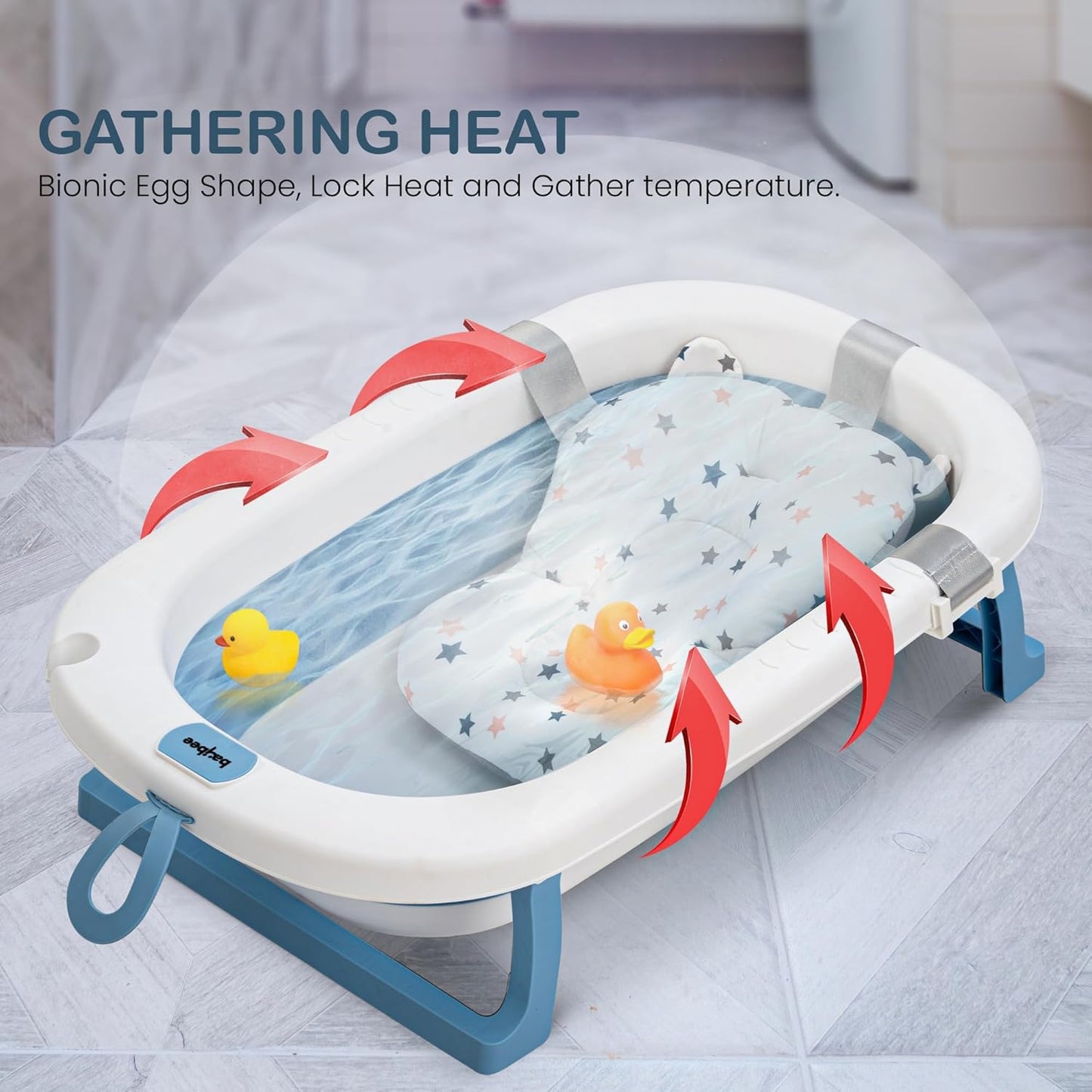 Baby Bathtub ,Baby Bathtub With Cushion Blue