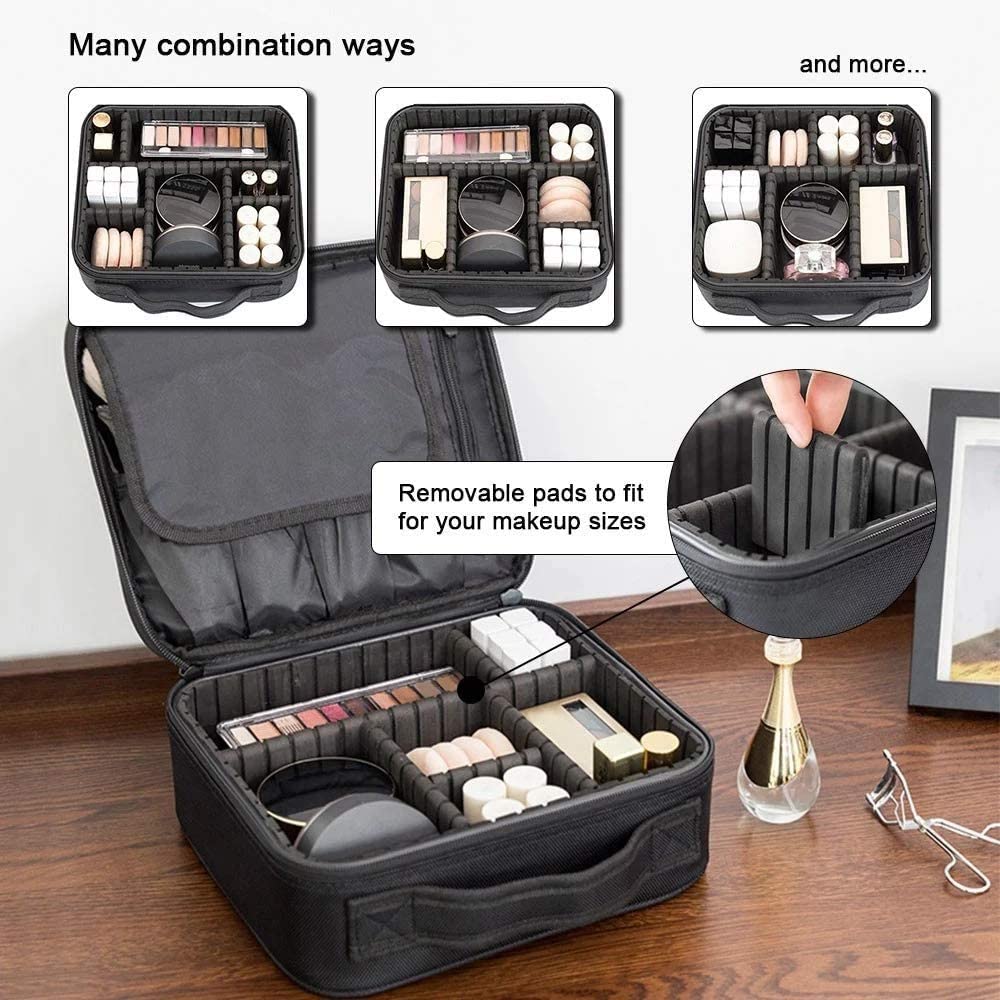 Travel Makeup Organizer Carrying Case