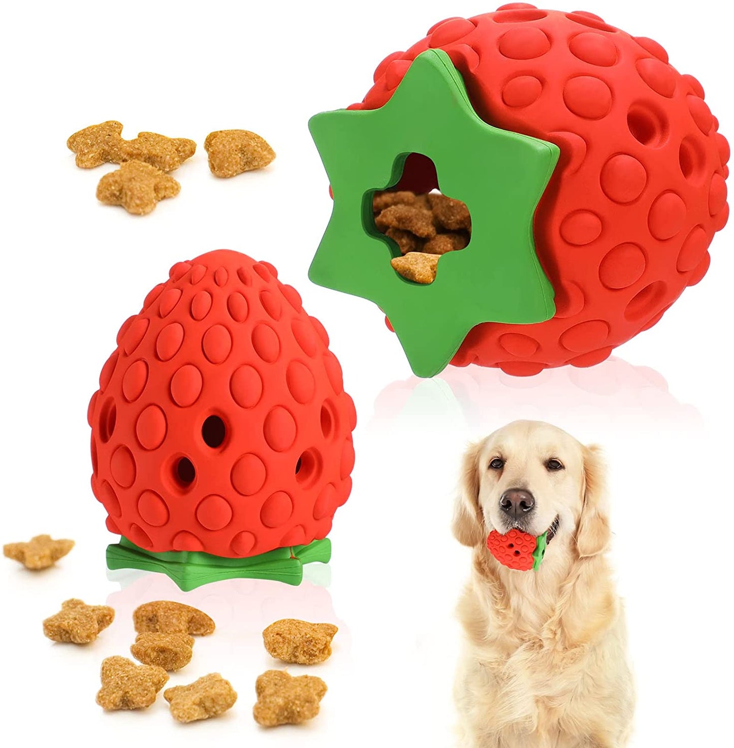Dog Treat Toy Strawberry