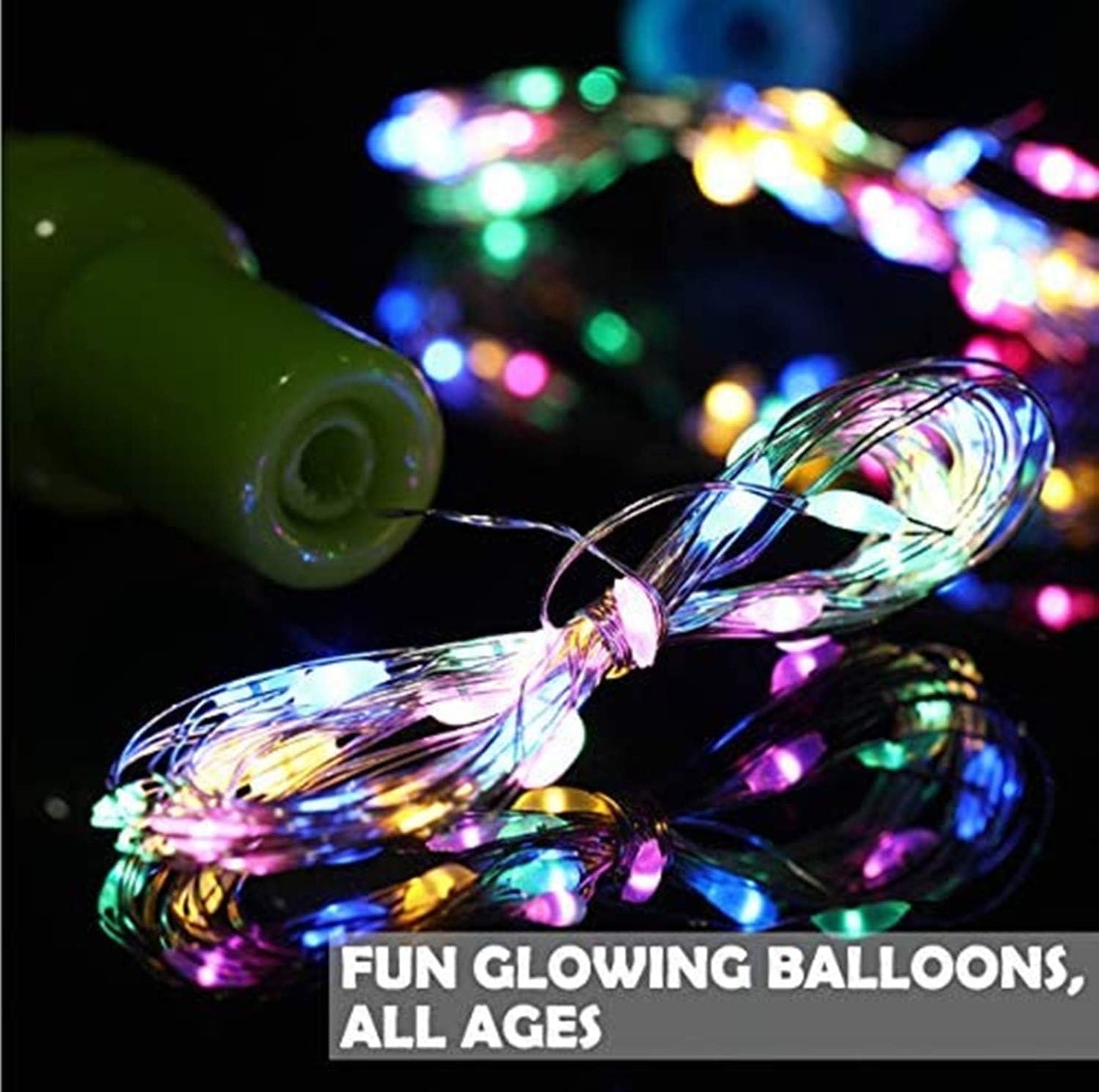 20 Pack LED Bobo Balloons Light Up Balloons Clear Helium Bubble Bobo Glow Balloons with String Lights for Parties Birthday Wedding Decoration
