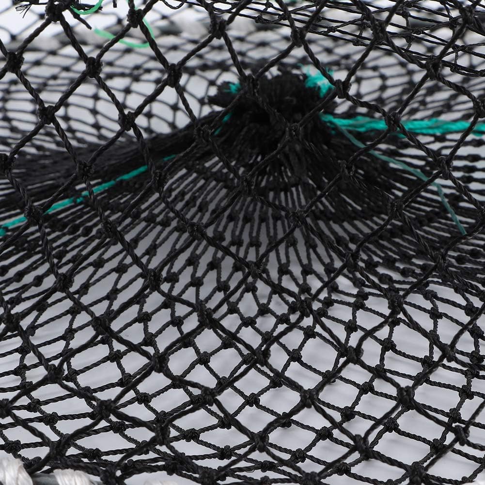 Crab Net Crab Trap Foldable Net Trap with 15m Rope