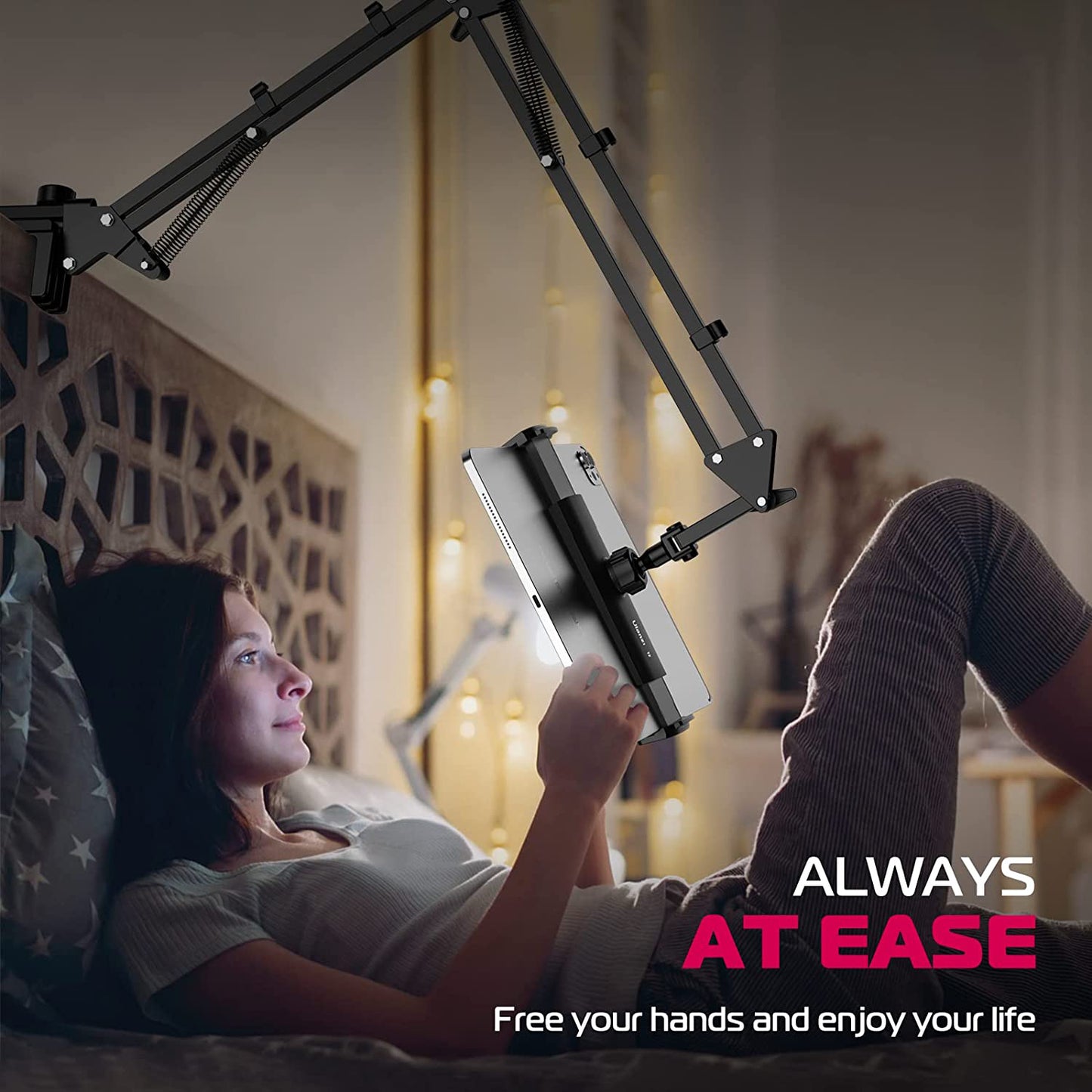 Rotation Universal Phone Clip Holder Clamp Flexible Articulating Arm Phone Mount for Desk