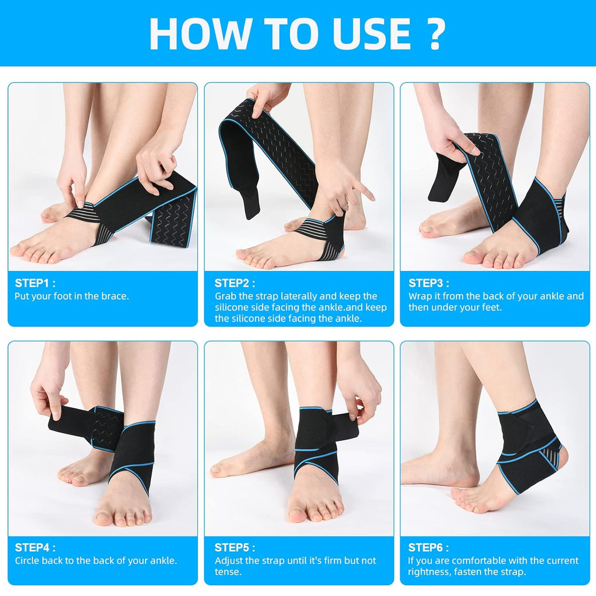 Ankle Brace Adjustable Ankle Support L