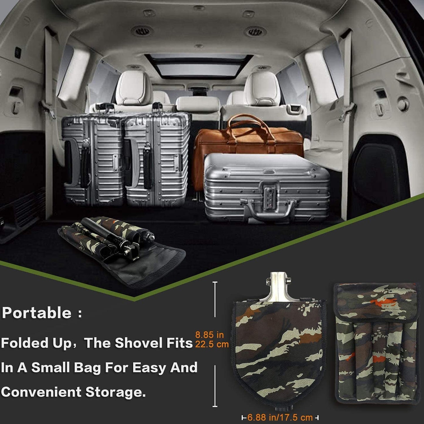 Multi Tool Tactical Shovel Tools Emergency Survival Kit