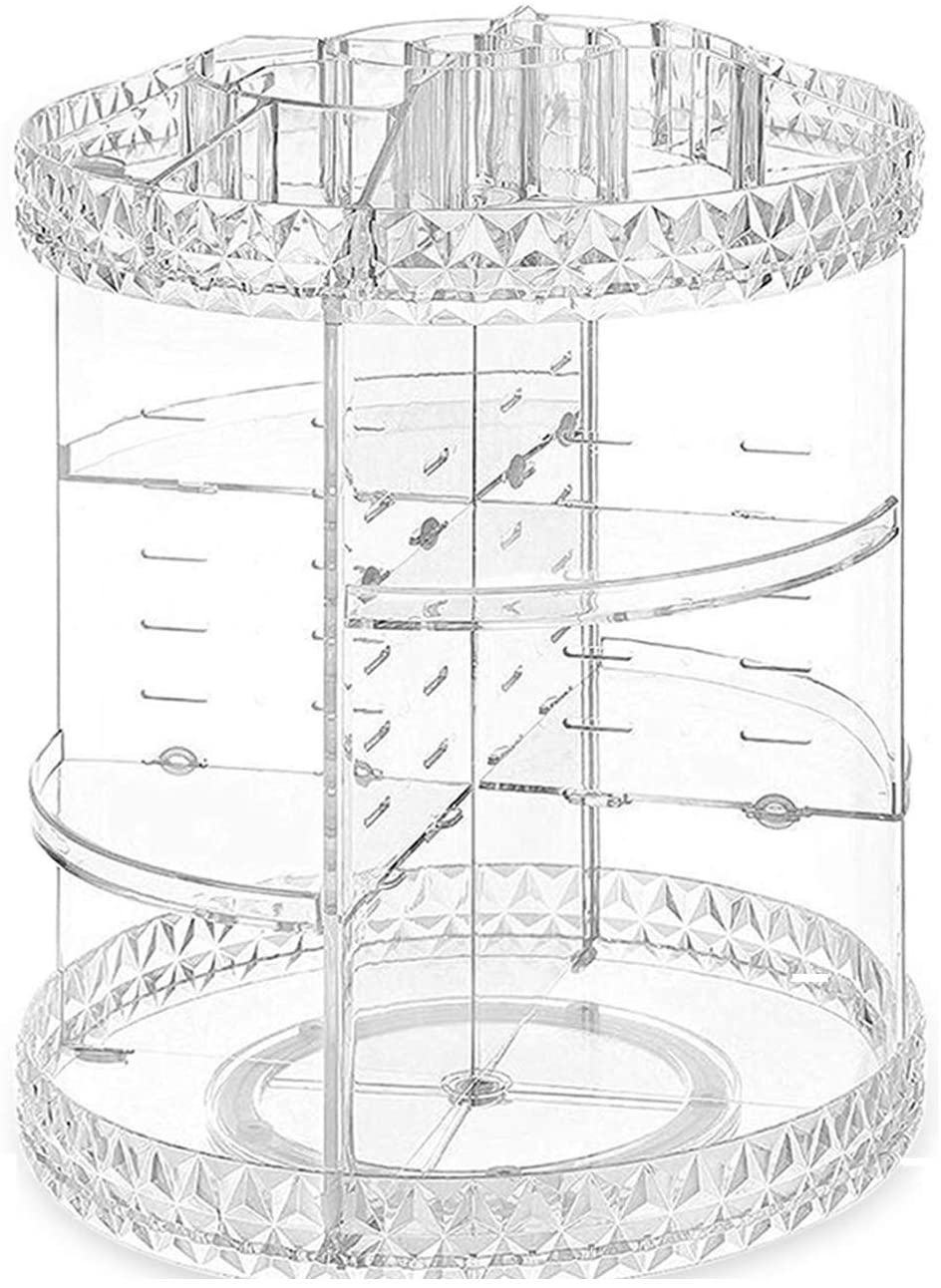 360-Degree Rotating Cosmetics Makeup Organizer
