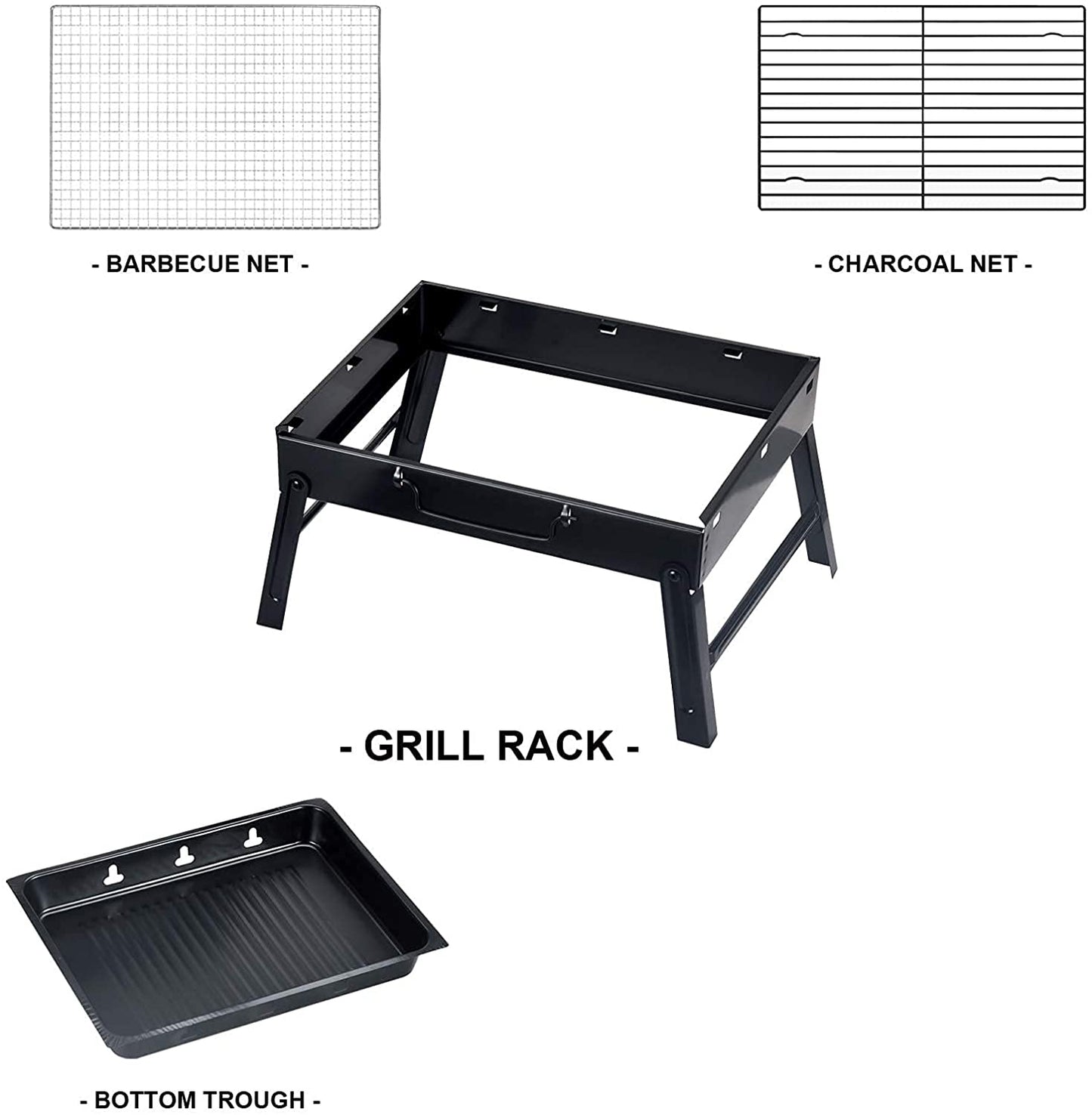 Portable BBQ Charcoal Grill - 43CM*22CM*29CM