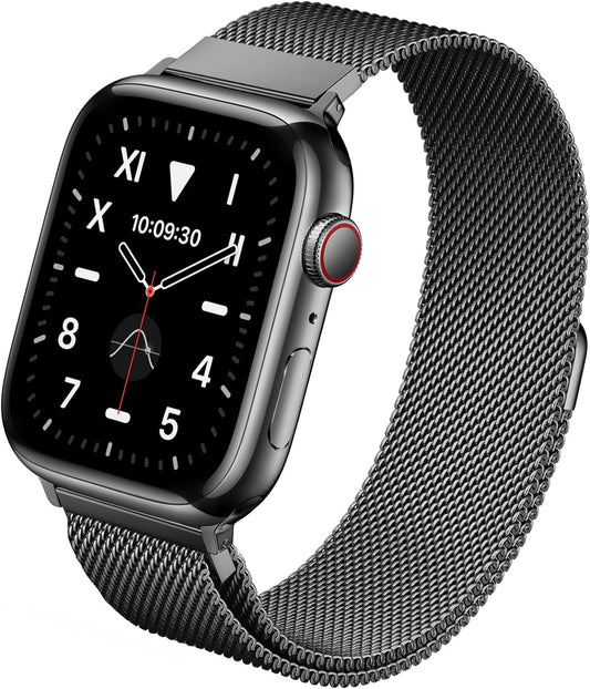 Stainless Steel Milanese Loop Apple Watch Band Graphite 38mm 40mm 41mm