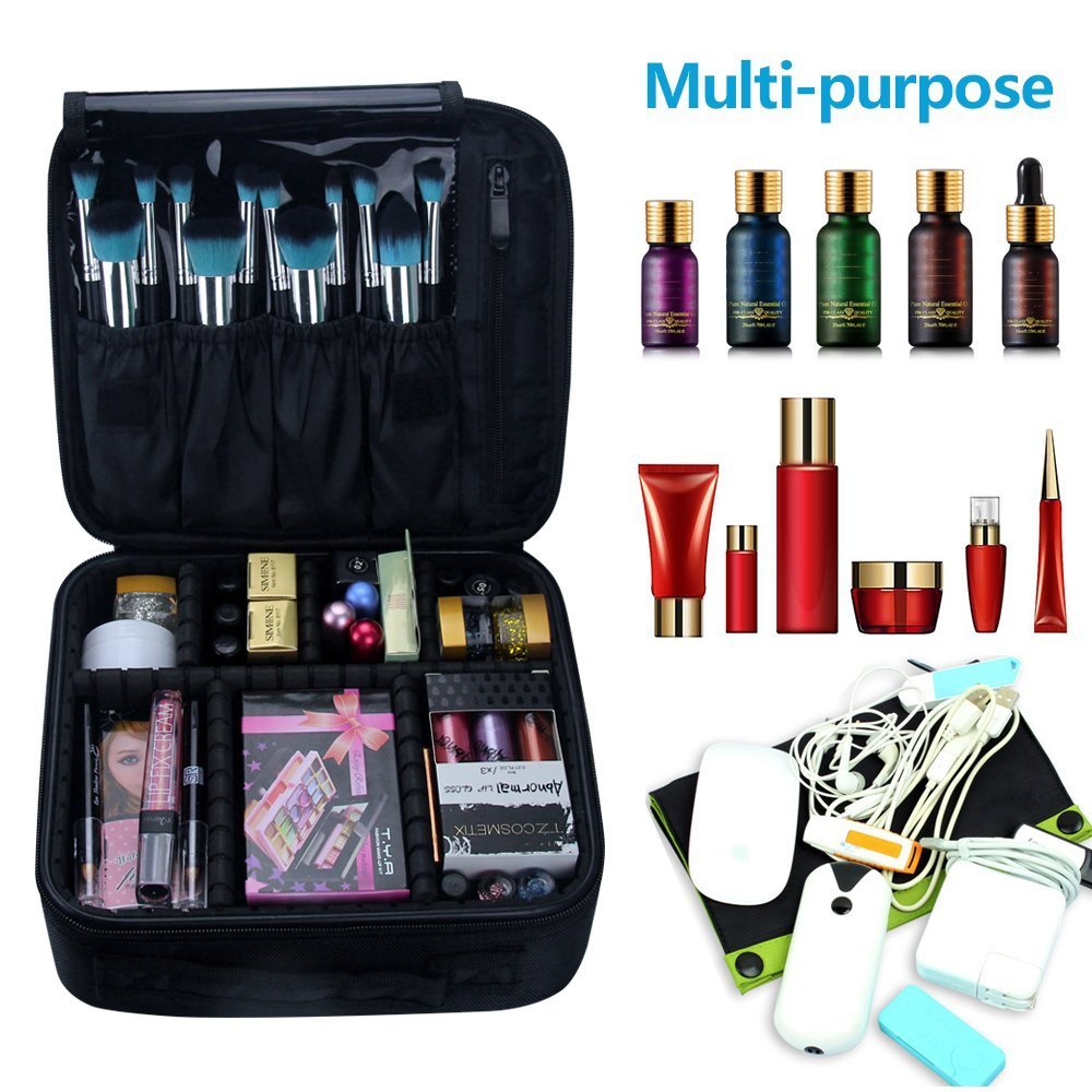 Travel Makeup Organizer Carrying Case