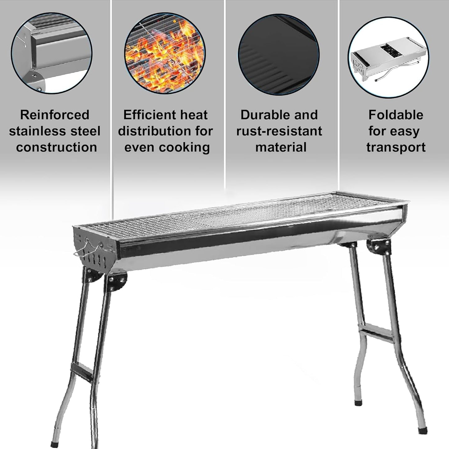 Charcoal BBQ Grill Portable Charcoal BBQ Grill