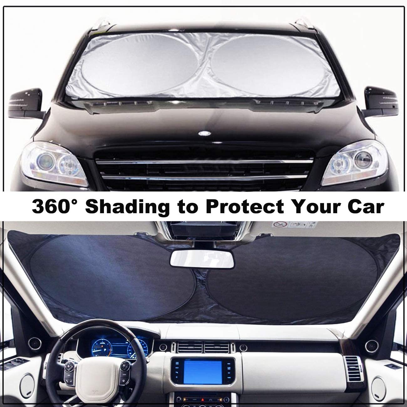 6Pcs Universal Full Car Sun Shade Window shade Heat Reflector