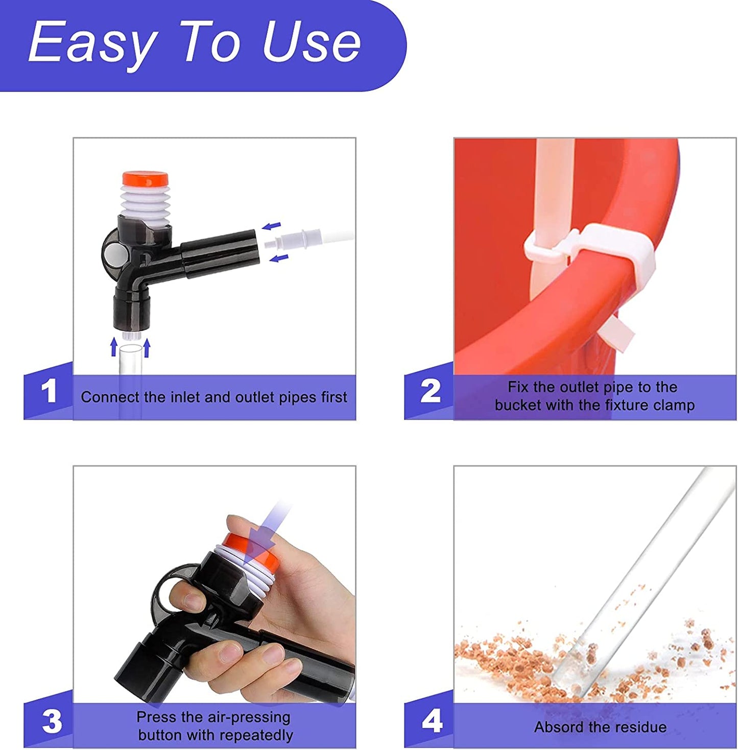 Fish Tank Cleaner Gravel Vacuum Cleaner