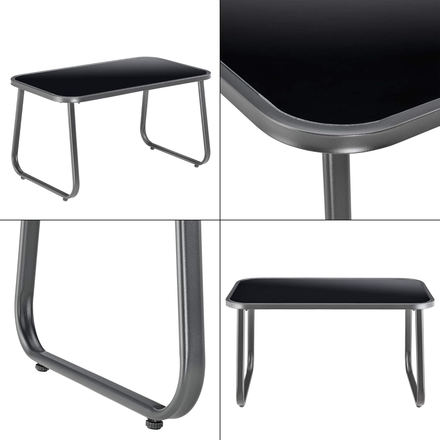 4-Piece Garden Outdoor Furniture Set, Sectional Patio Bistro Set