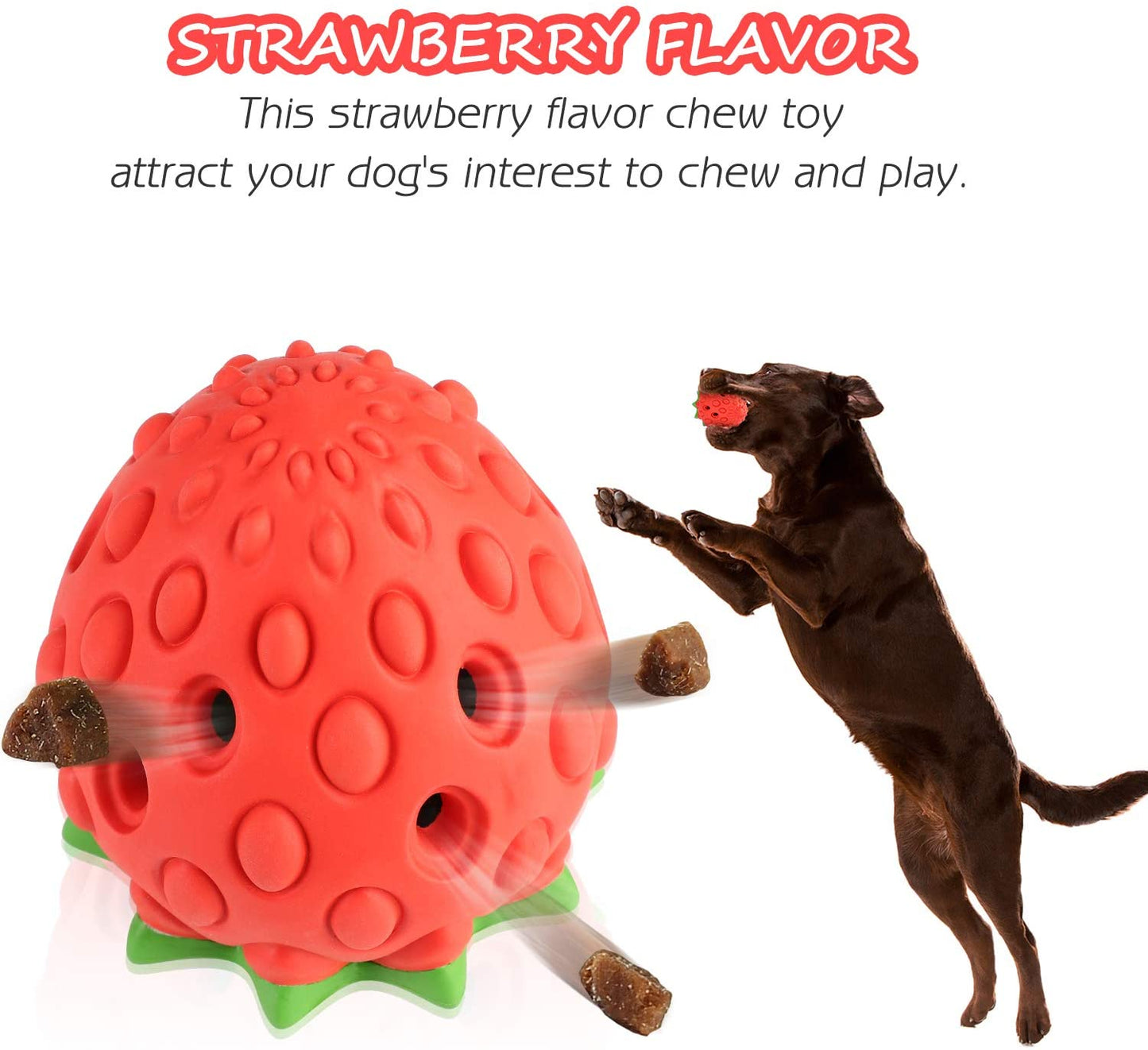 Dog Treat Toy Strawberry