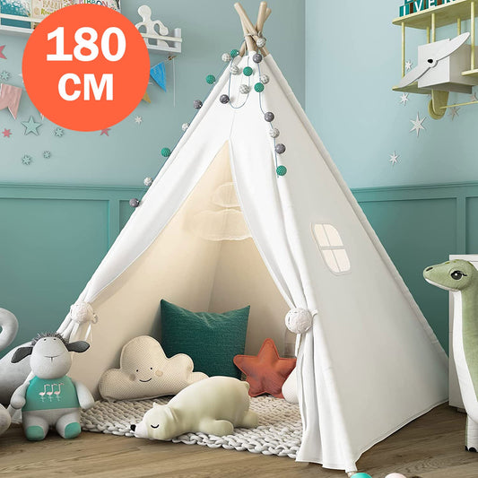 Portable Teepee Tent for Kids Indoor Ourdoor Playtent 180cm