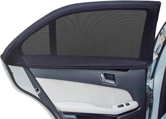 2 Pack SUV Car Rear Windows Sunshade 2 Pack Breathable Stretchy Mesh for Rear Side Windows Block Sunlight