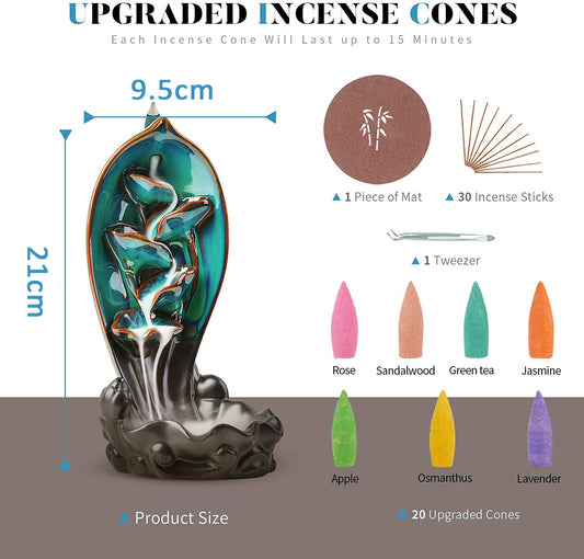 Backflow Incense Burner Waterfall B