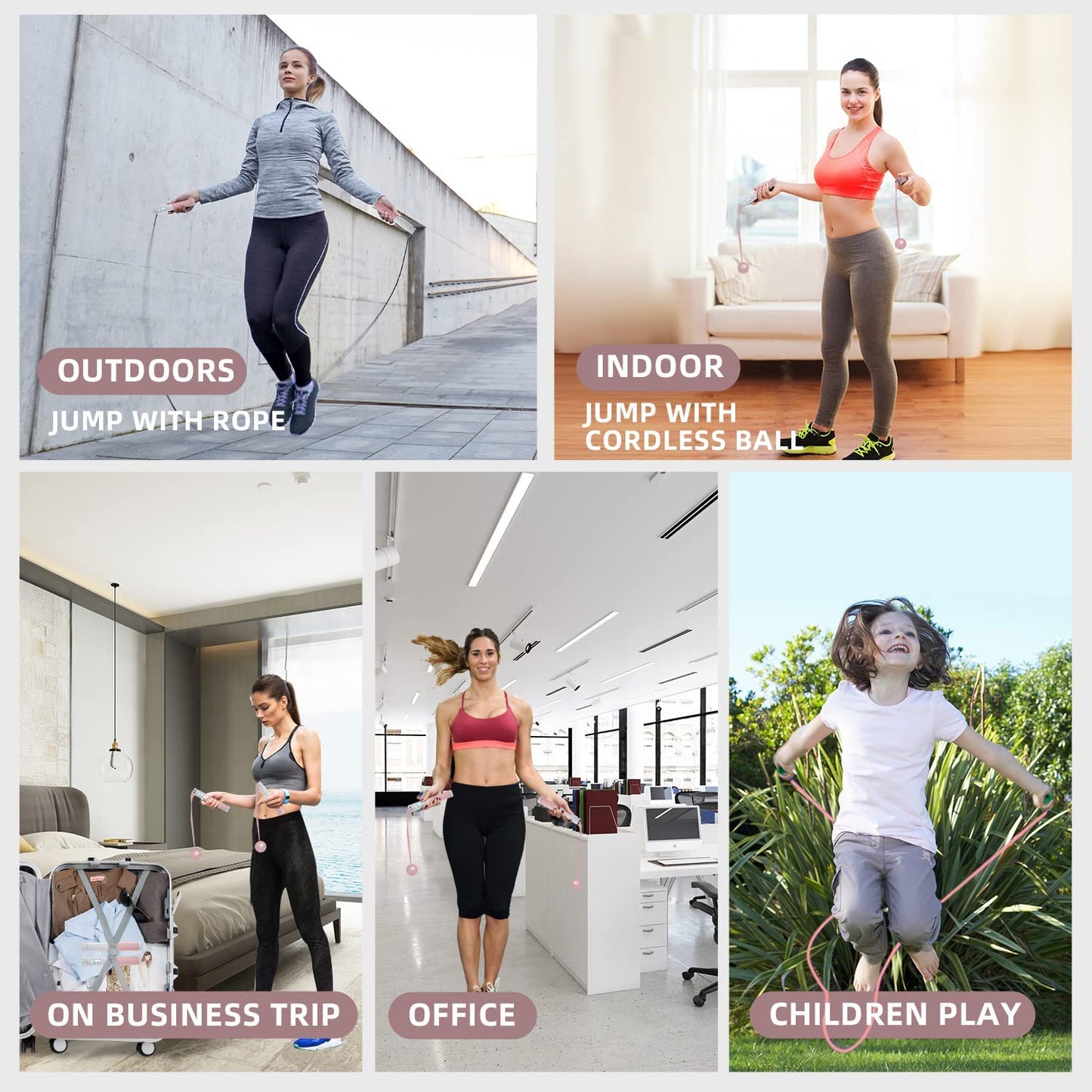 Digital Skipping Rope Black