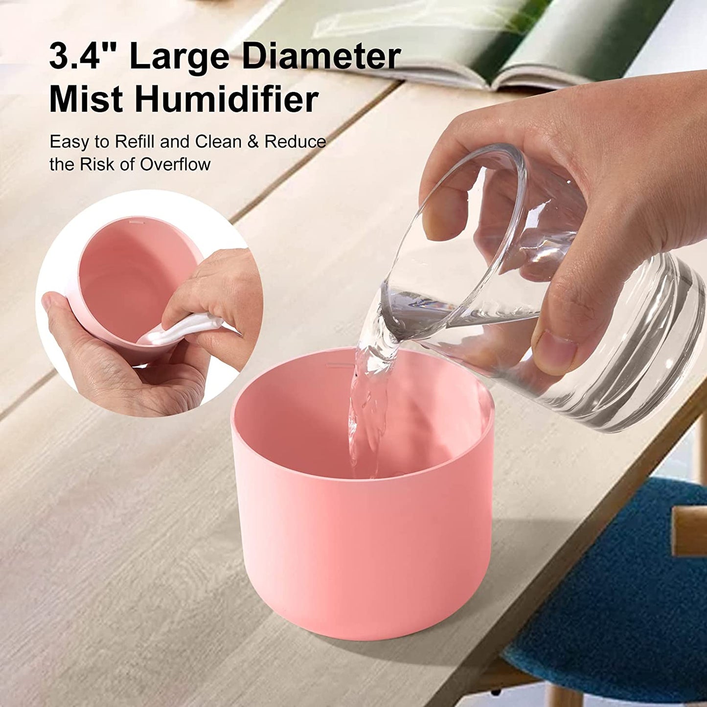 Mini Humidifier - Cat Pink