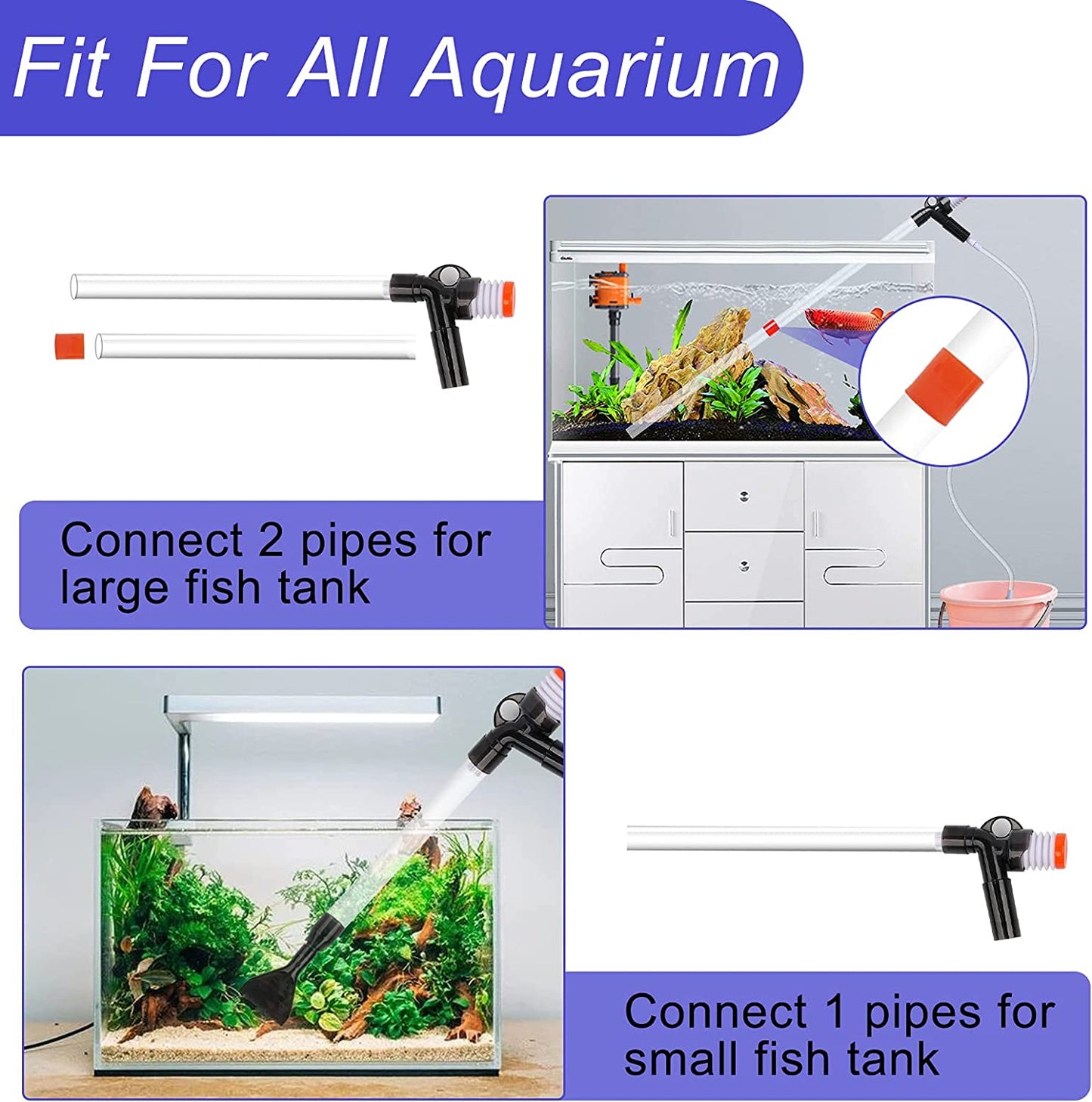 Fish Tank Cleaner Gravel Vacuum Cleaner
