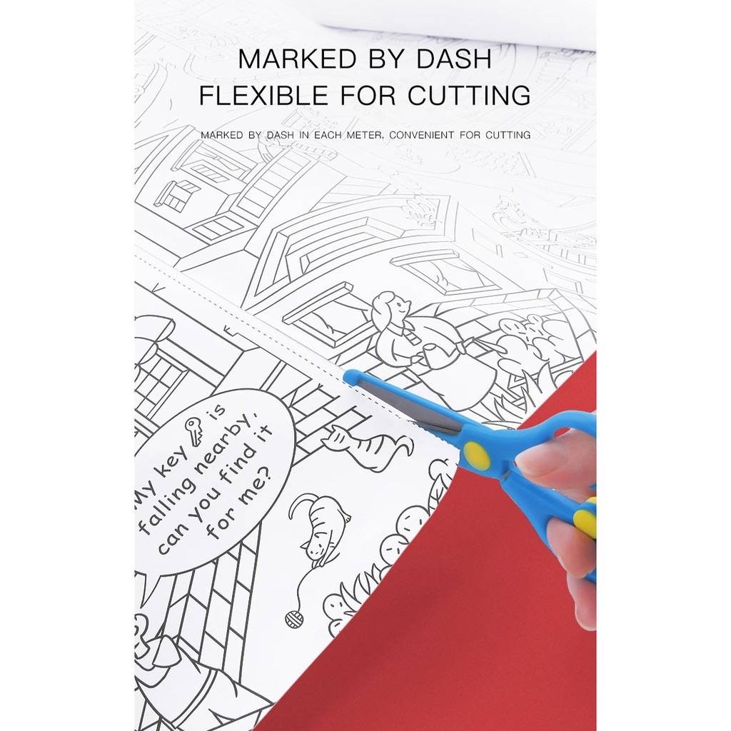 Coloring Paper Roll 10M - City