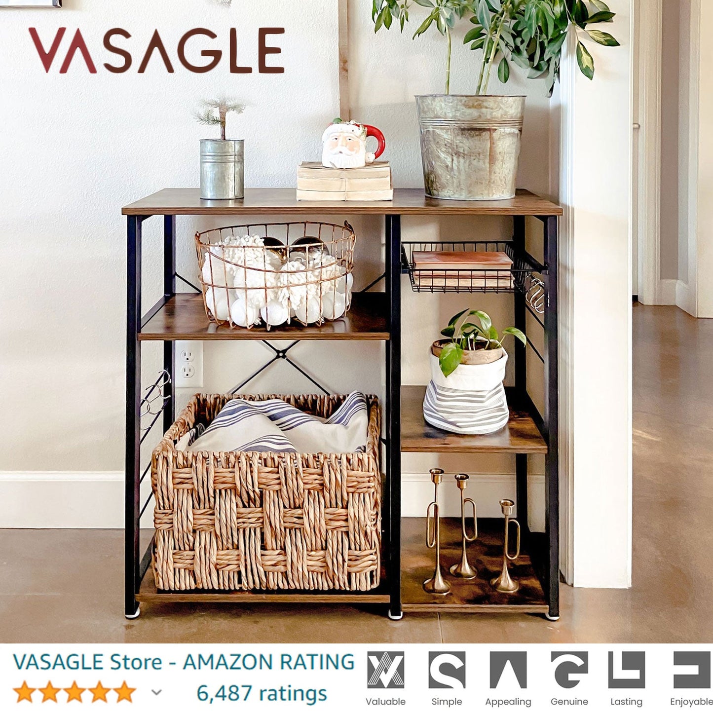 VASAGLE Kitchen Bakers Rack
