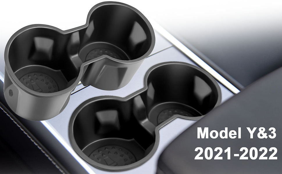 2021-2024 Tesla Model Y Model 3 Center Console Cup Holder Insert