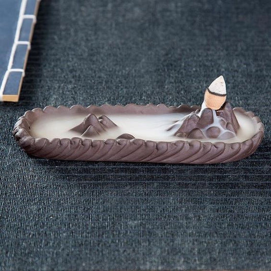 Backflow Incense Burner Mountain Peak