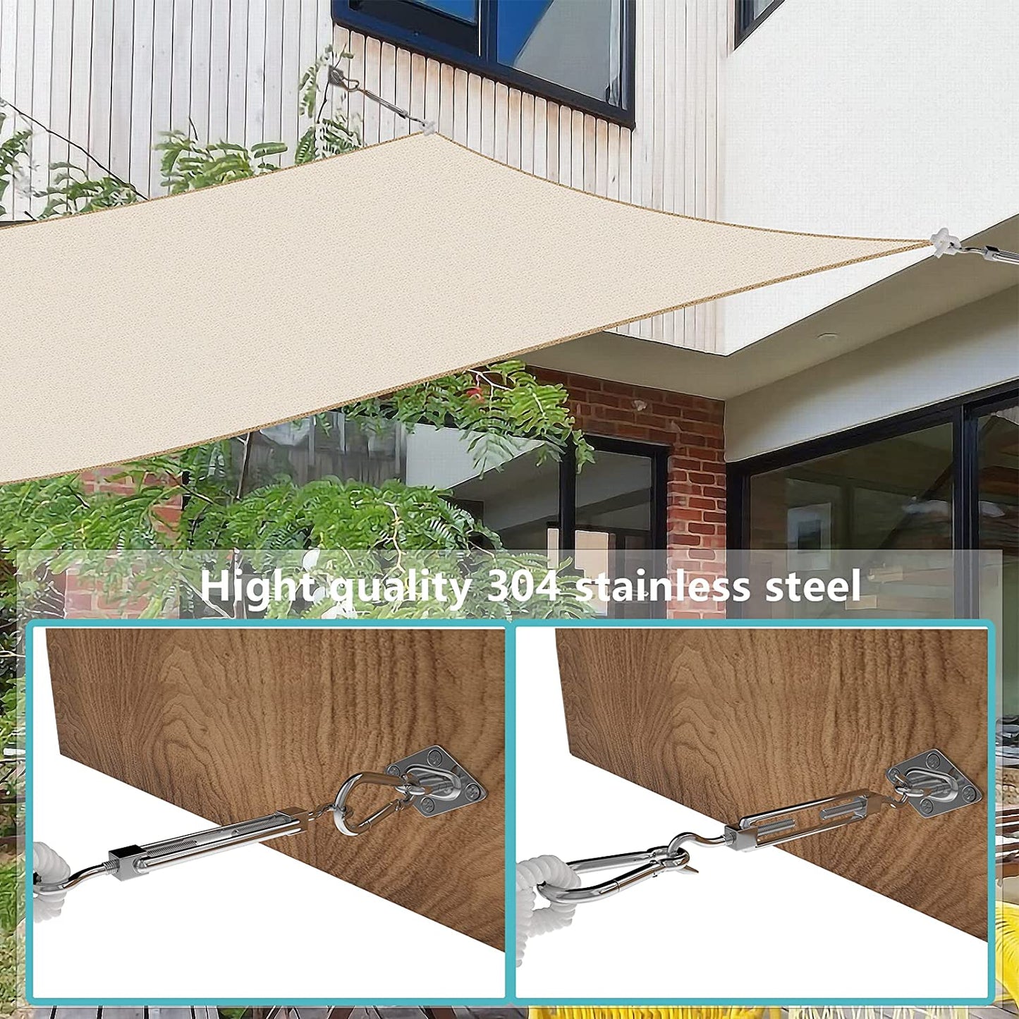 Sun Shade Sail Hardware Kit Set