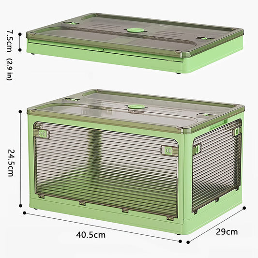 Desktop Storage Box Folding White - 40.5cm x 29cm x 24.5cm