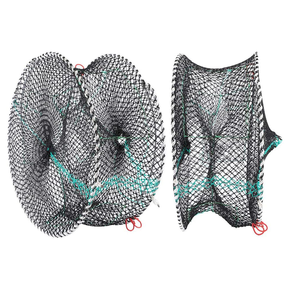 Crab Net Crab Trap Foldable Net Trap with 15m Rope
