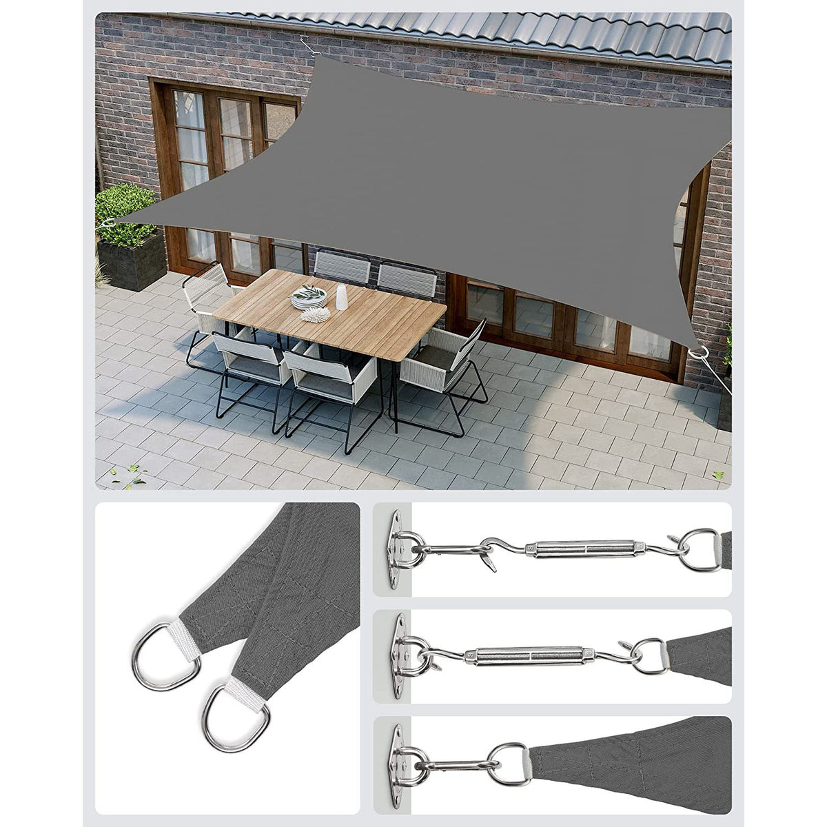 WaterProof Sun Shade Sail 3 x 4 M