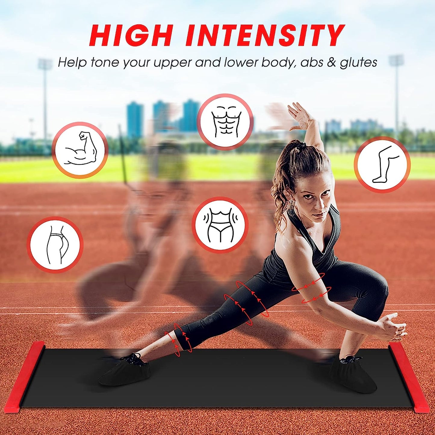 180cm Slide Board Silky Skating Balance Training Mat - 180*50 cm