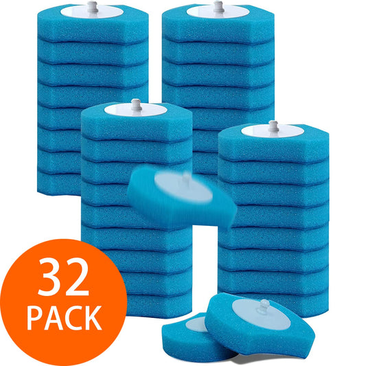32Pcs Toilet Brush Wand Refills