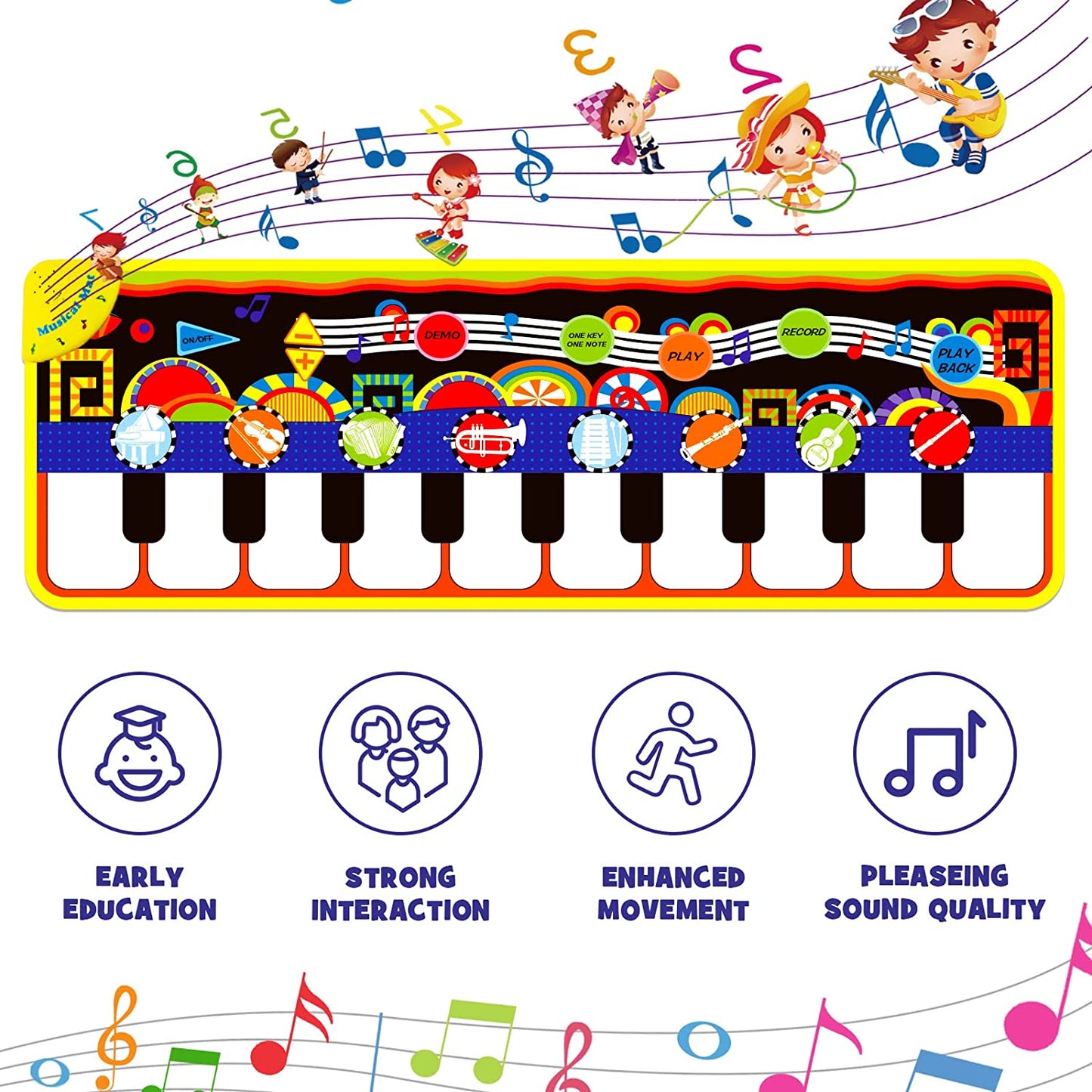 Kids Musical Mats with 25 Music Sounds