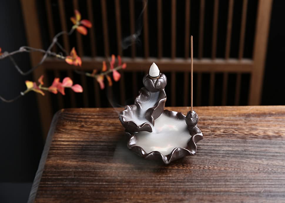 Backflow Incense Burner - Lotus Pond with Koi Fish