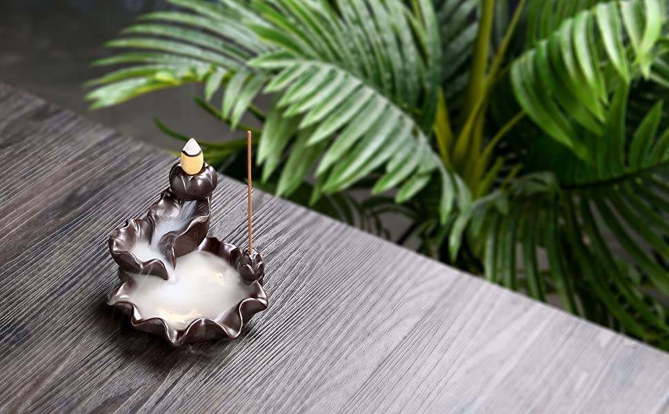Backflow Incense Burner - Lotus Pond with Koi Fish