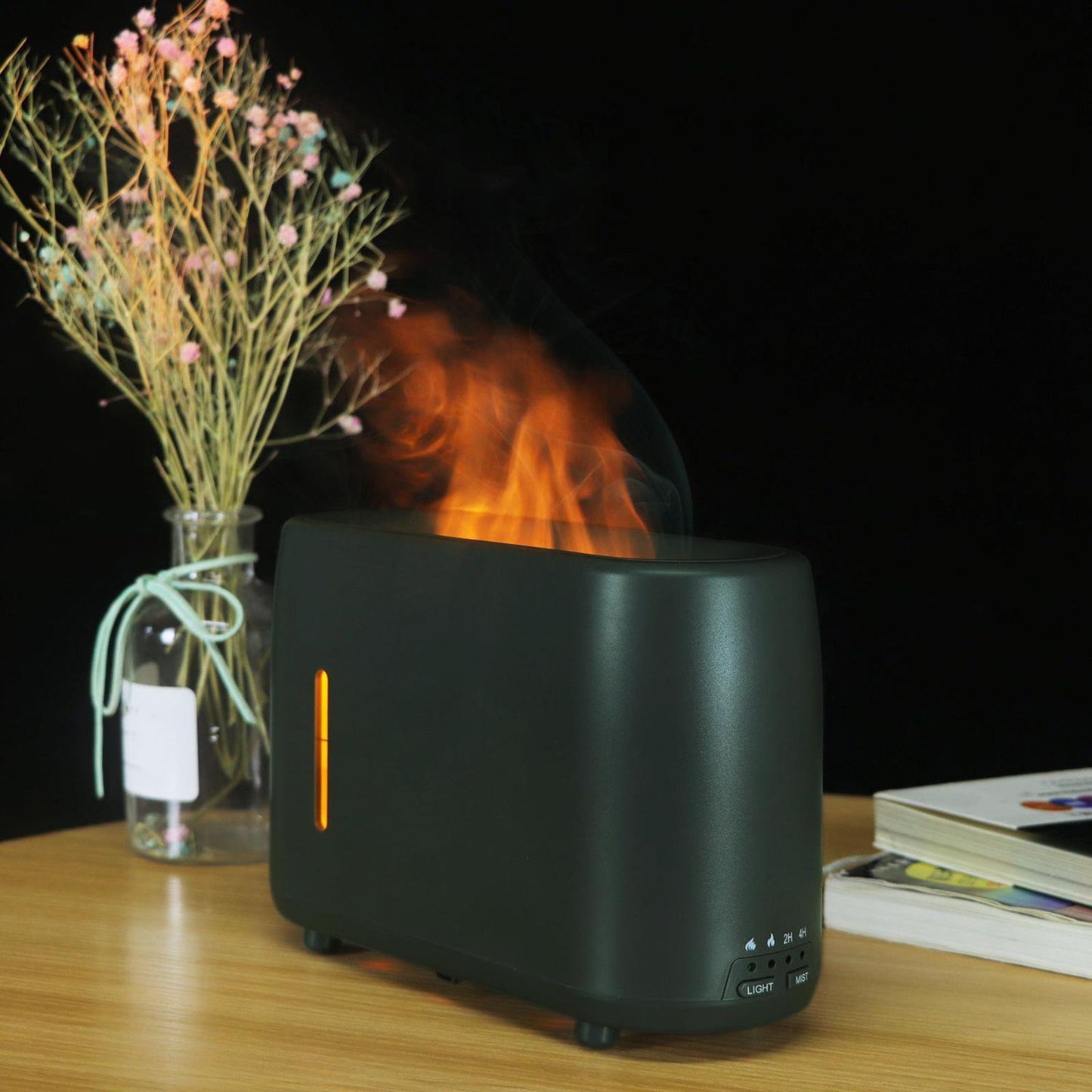 Air Humidifier Essential Oil Diffuser Portable Flame Diffuser