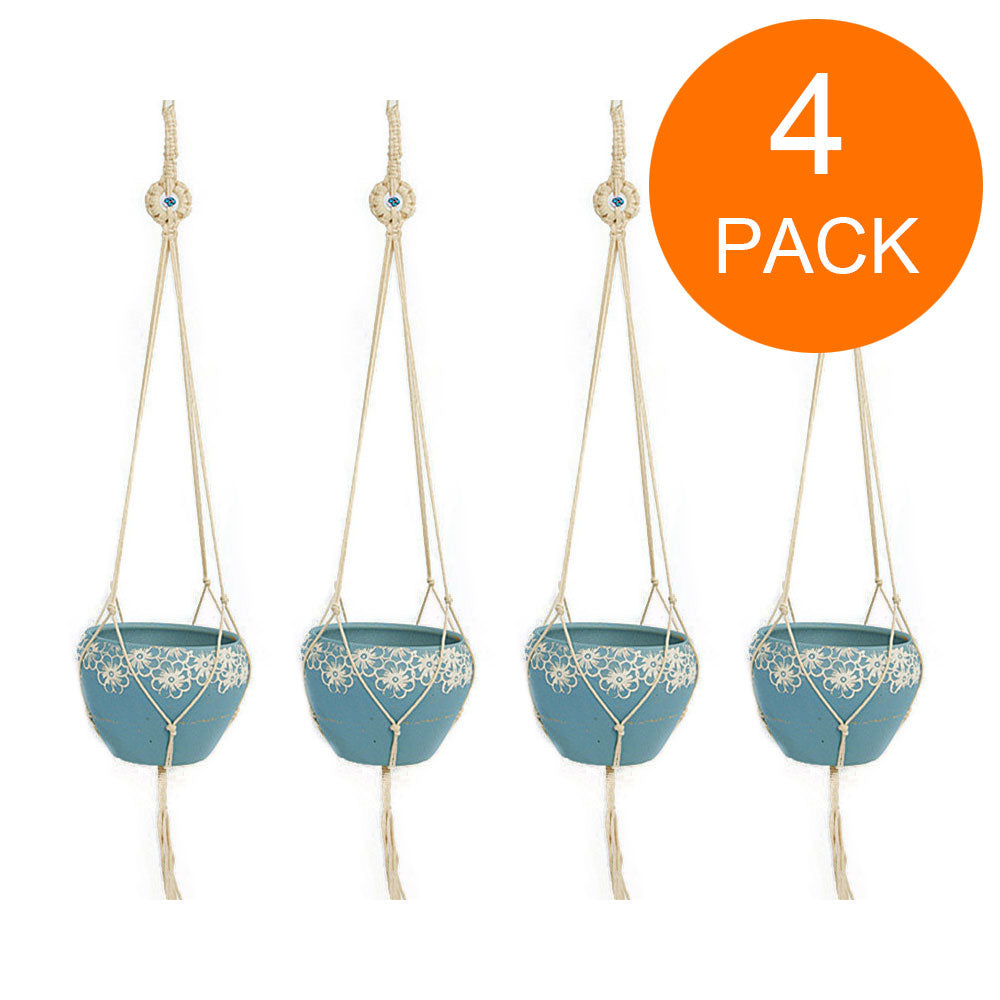 4 Pack Plant Pot Hanging Rope