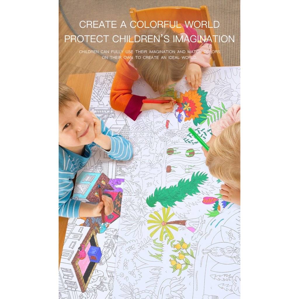 Coloring Paper Roll 10M - City