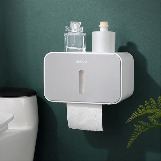 Toilet Paper Holder with Shelf