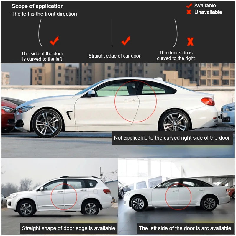 2 Pack Car Door Edge Guards Bumper Protector 4 Pcs