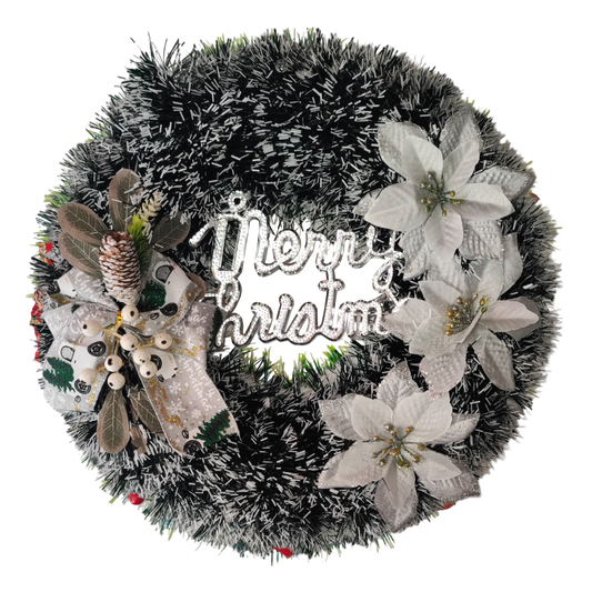 Christmas Wreath, Artificial Christmas Wreath for Front Door A