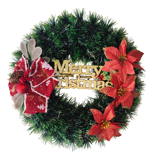 Christmas Wreath, Artificial Christmas Wreath for Front Door B