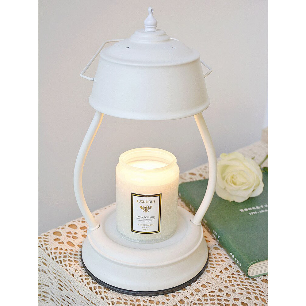 Vintage Style Candle Warmer White