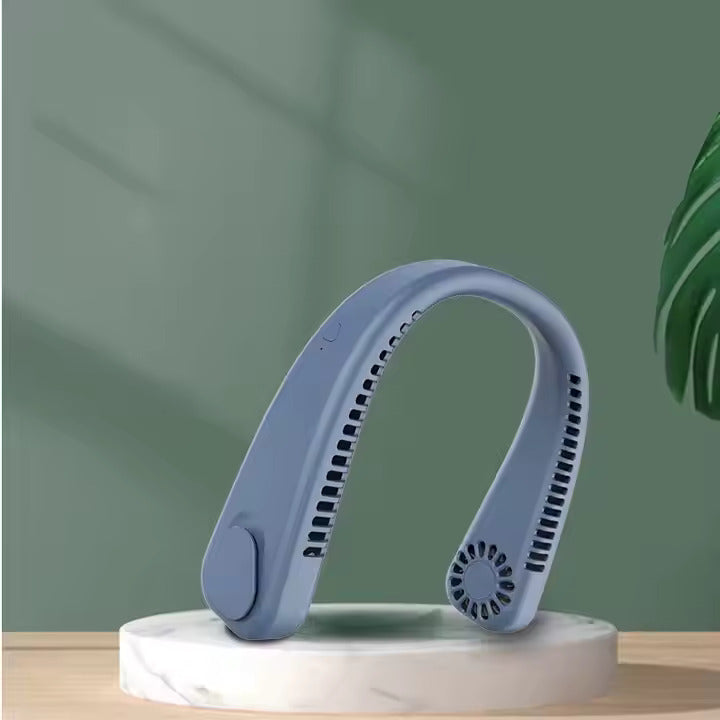 Portable Neck Fan, Hands Free Blade-less Fan Blue