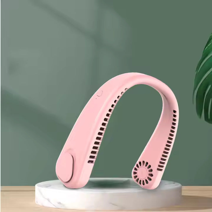 Portable Neck Fan, Hands Free Blade-less Fan Blue