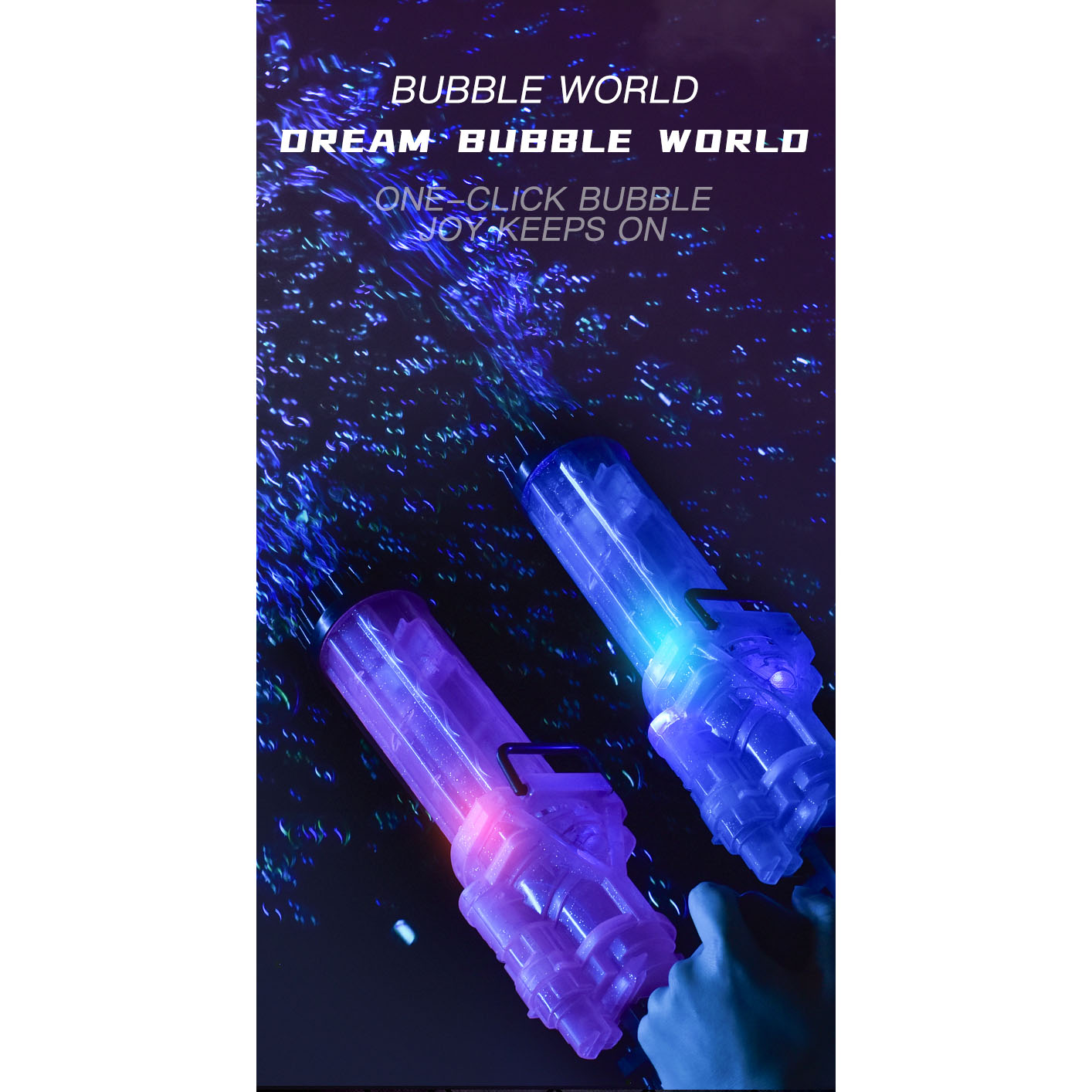 Automatic Bubble Machine with Light Bubble Guns Automatic Bubble Gun Toy